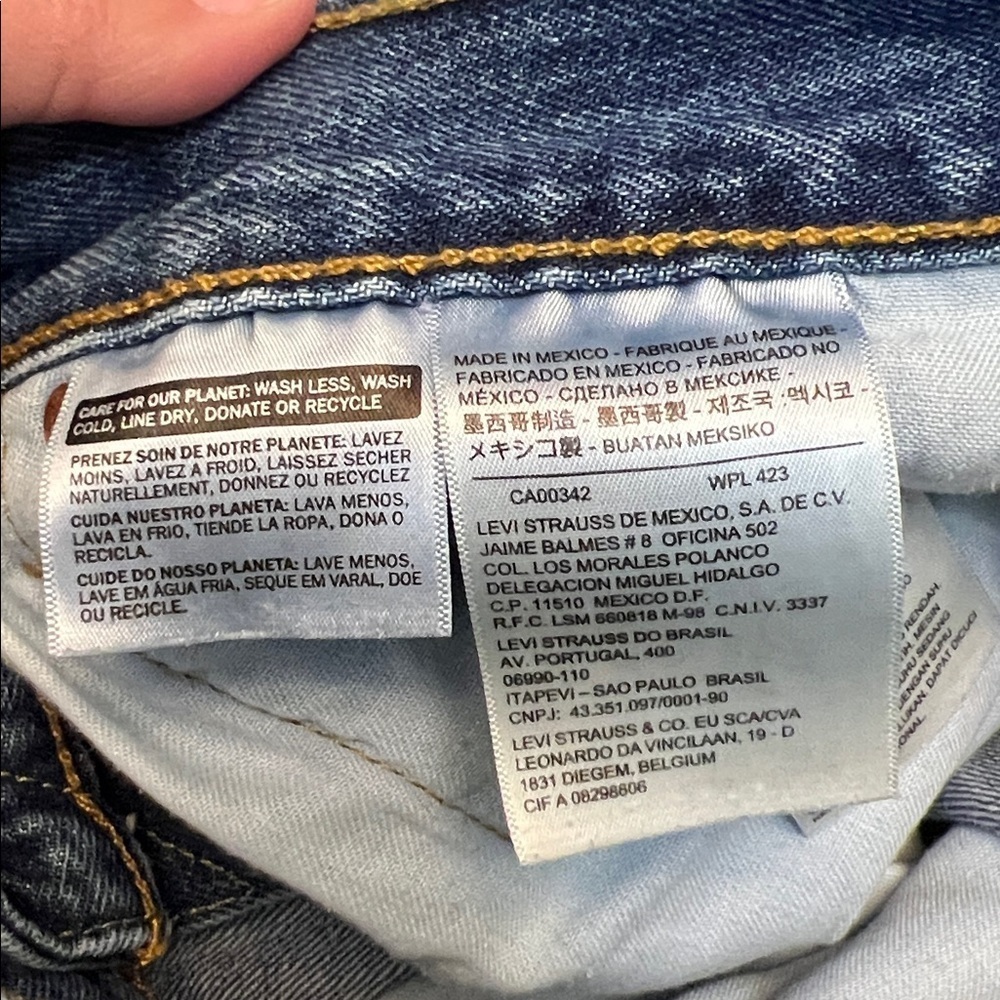 LEVI’S 501 MENS MEDIUM WASH STRAIGHT LEG JEANS 34x29 - Picture 14 of 16